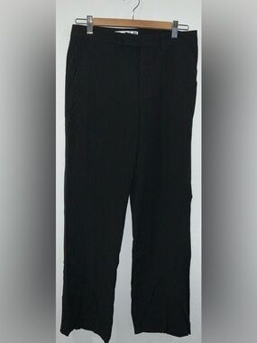 Old Navy Brown Pinstripes Pink Accents Essential Stretch Dress Pants – Size 8